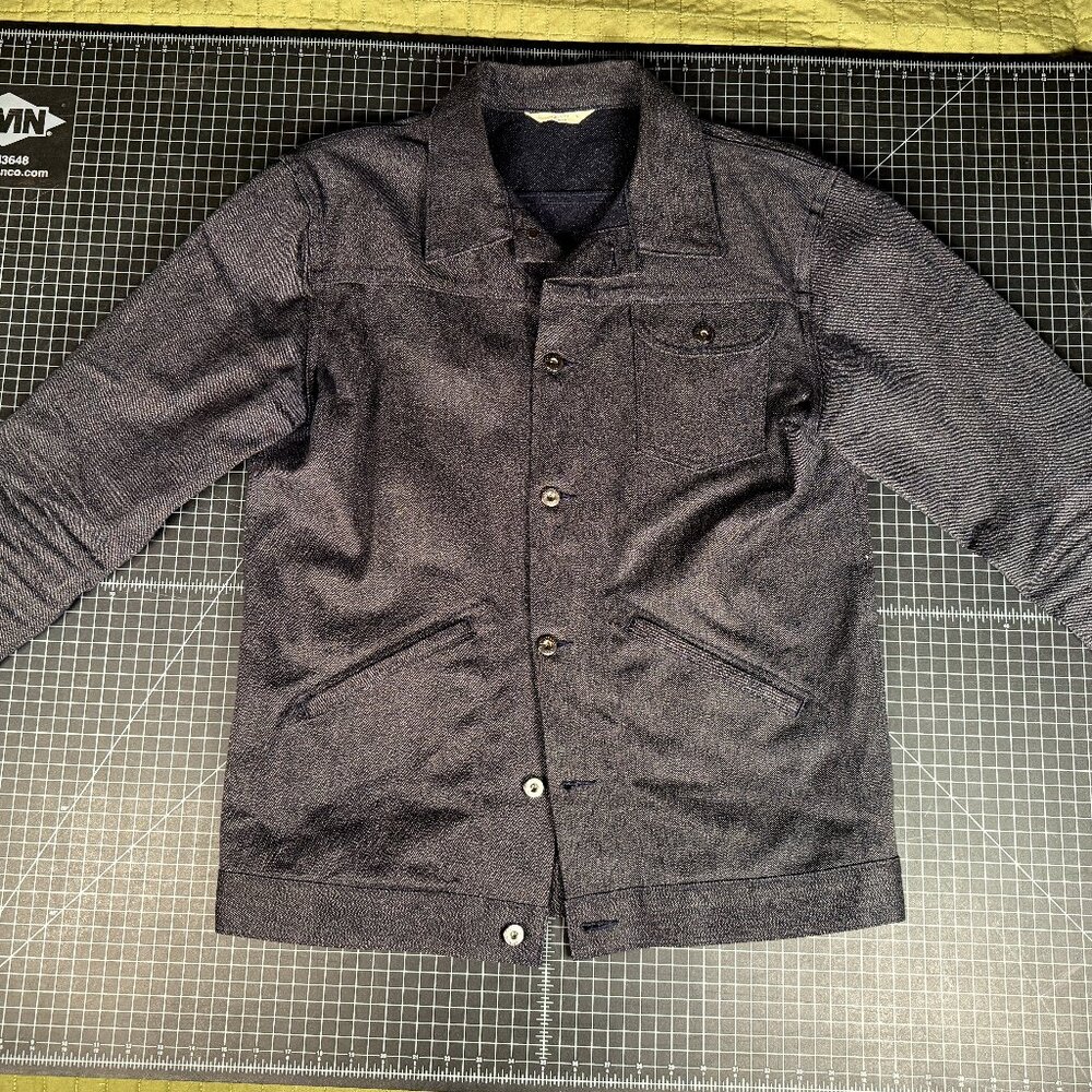 3Sixteen Denim Jacket Navy Black - XLarge - Made in USA